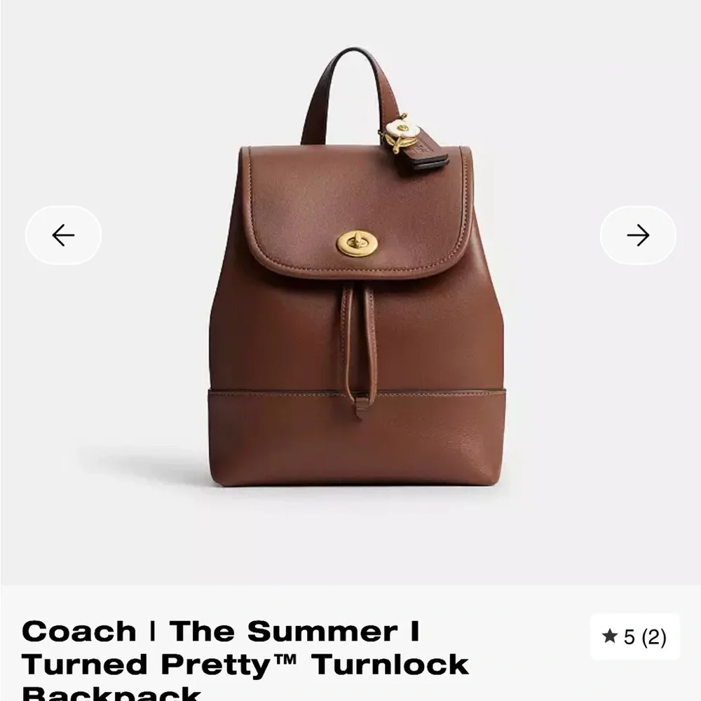 Coach The Summer I Turned Pretty Turnlock Backpack - Picture 1 of 7